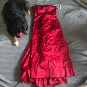 David’s bridal prom dress - red